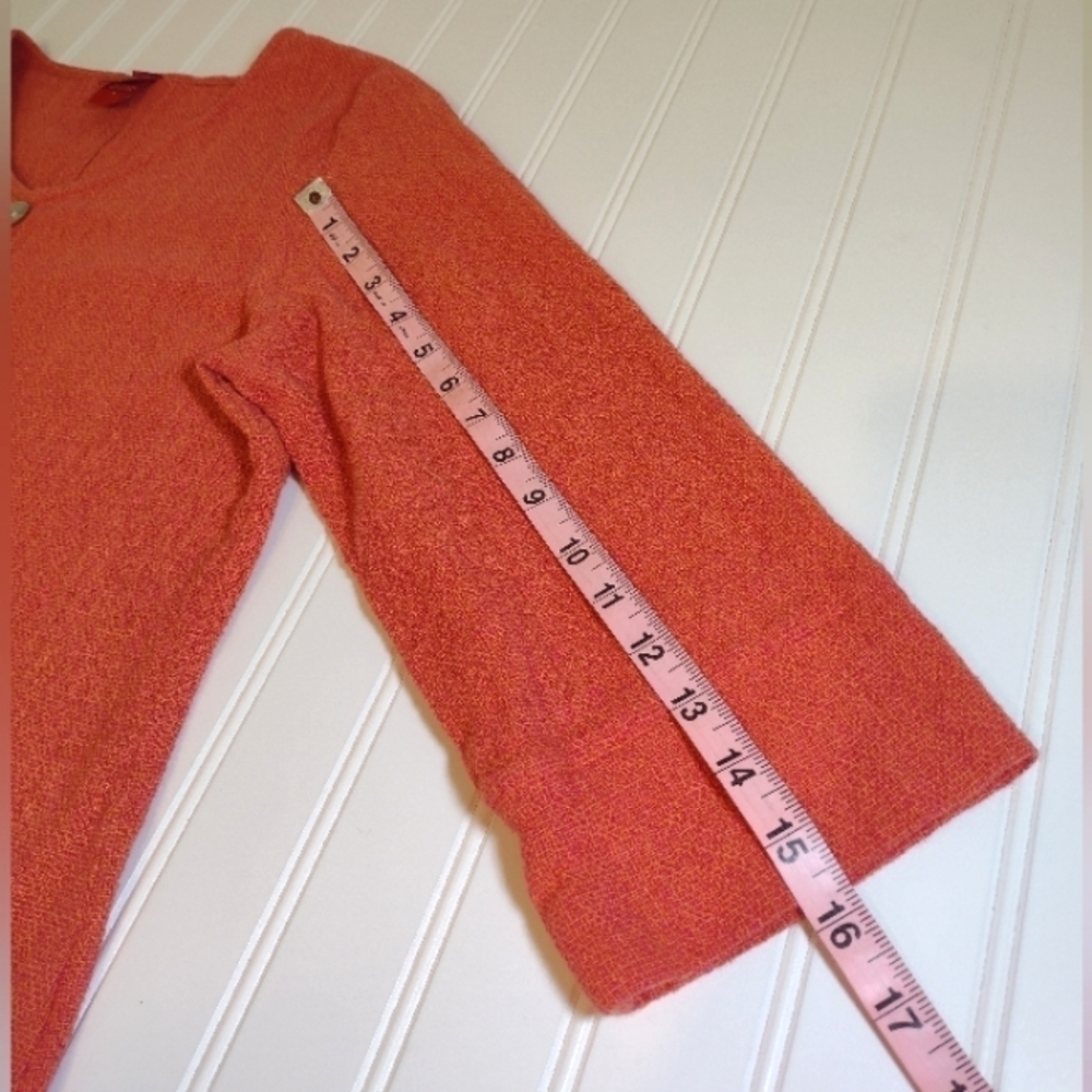 toofan women's orange cotton top size (S) - Picture 9 of 13